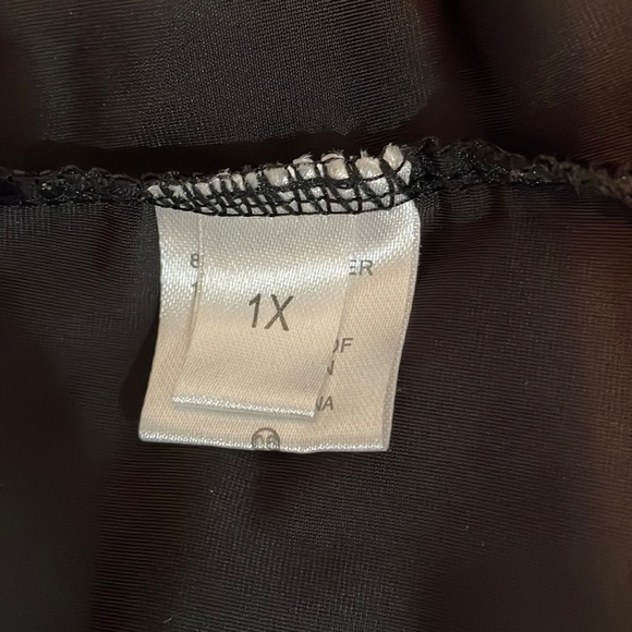 Women’s Plus Size 1X Black Swim Shorts Bottoms NWOT - Picture 3 of 5